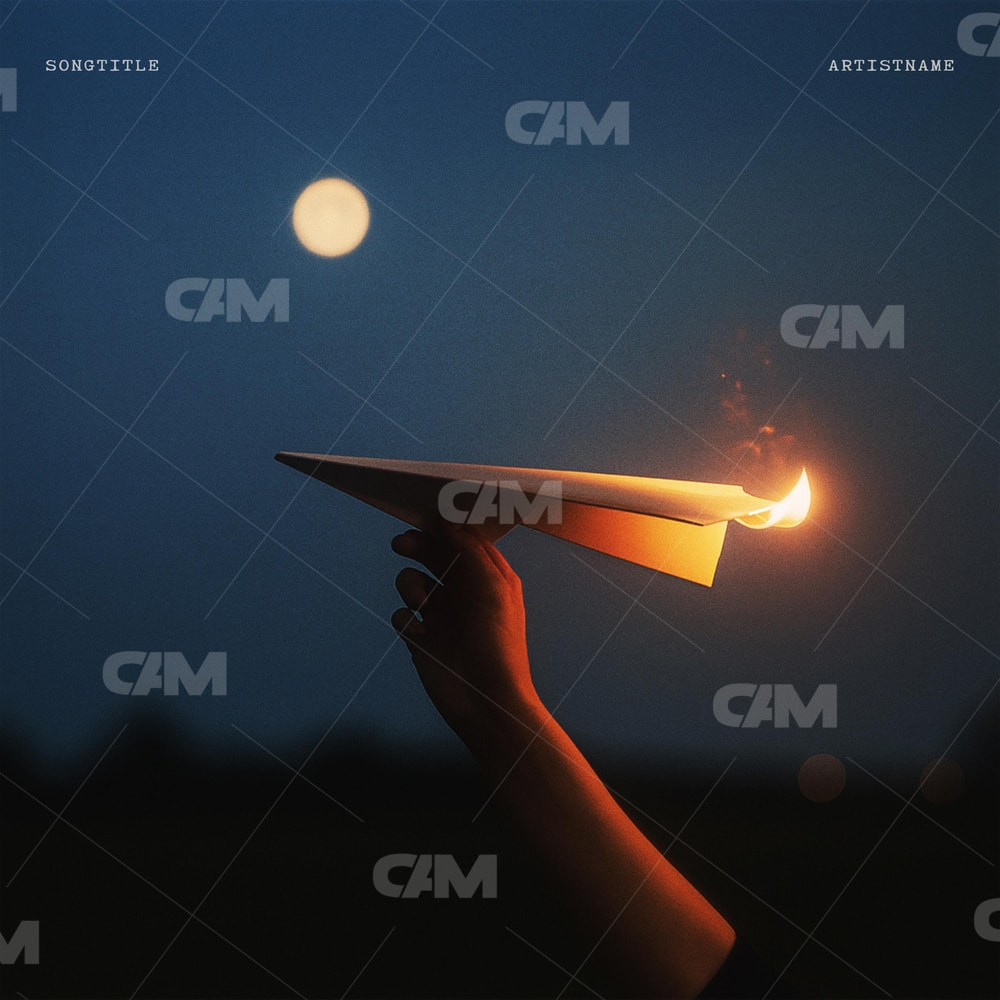 Burning Paper Airplane