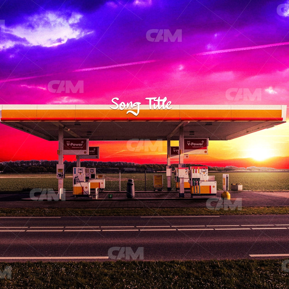 Gas Station Sunset