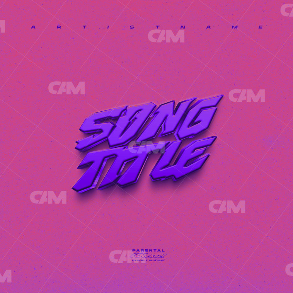 Purple Lettering