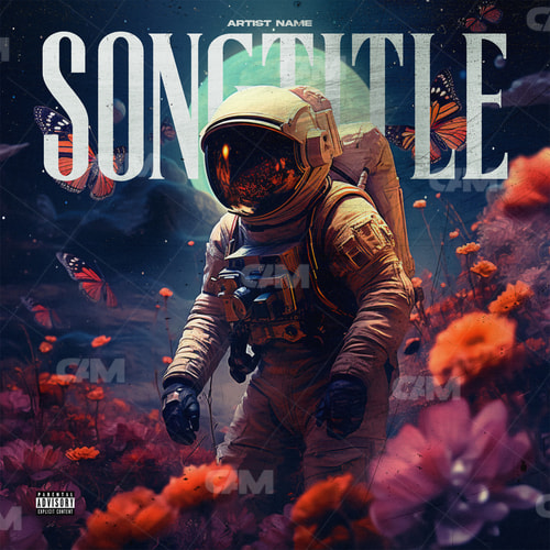 Astronaut On Flowers