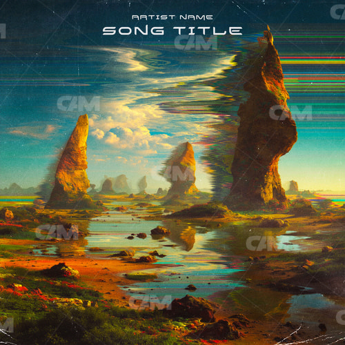 Alien Glitch Landscape