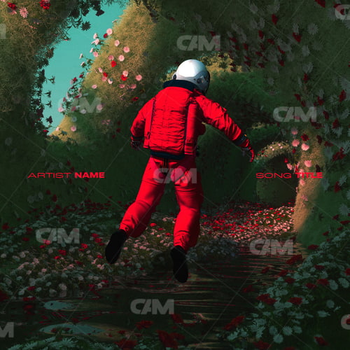 Astronaut On Flowers