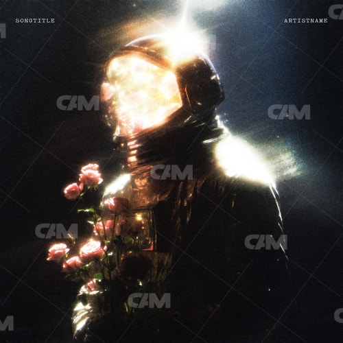 Cosmonaut With Flowers