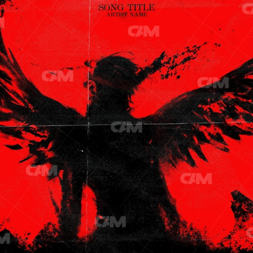Fallen Angel Red Background