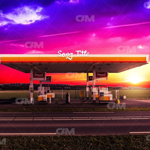 Gas Station Sunset