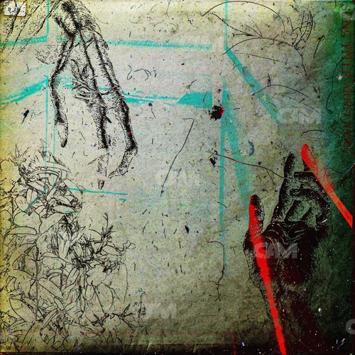 Hands Reaching Out Abstract