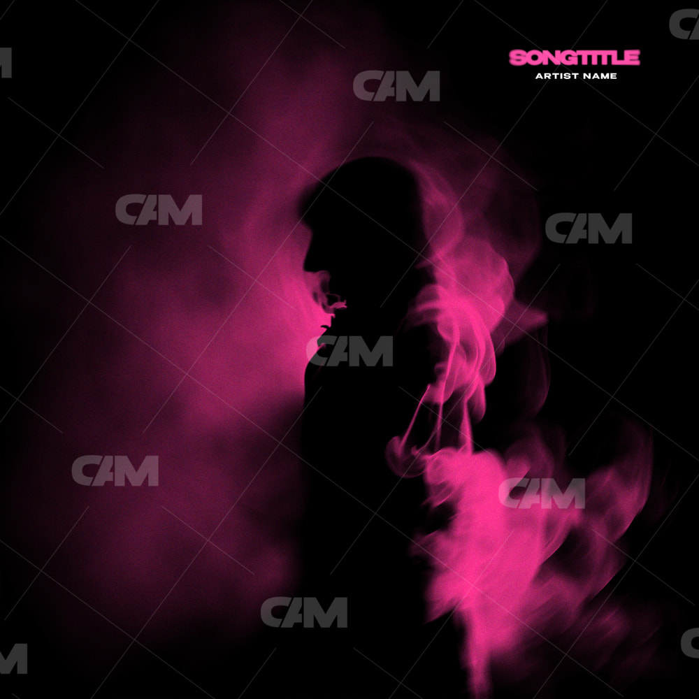 Silhouette In Pink Smoke