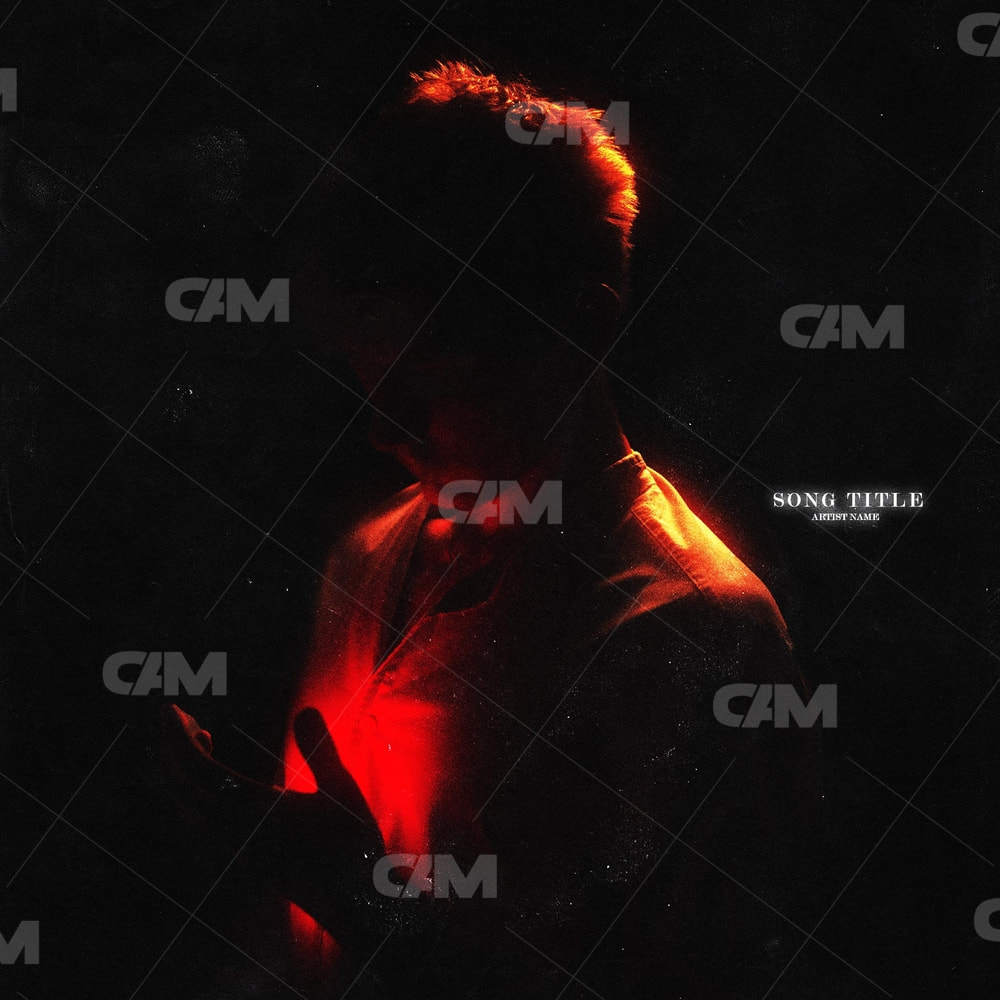 Silhouette Man Glowy Colors
