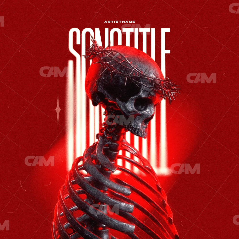 Skeleton With A Wreath