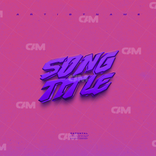 Purple Lettering