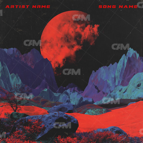 Red Scifi Landscape