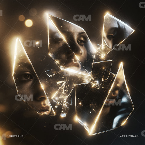 Reflection In Glass Fragments