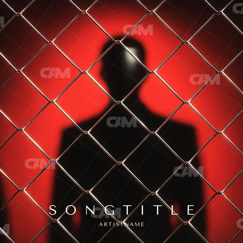 Silhouette Behind The Fence