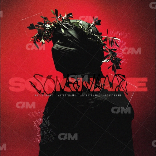 Silhouette With A Wreath