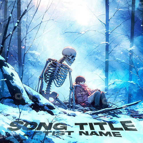 Skeleton In Winter