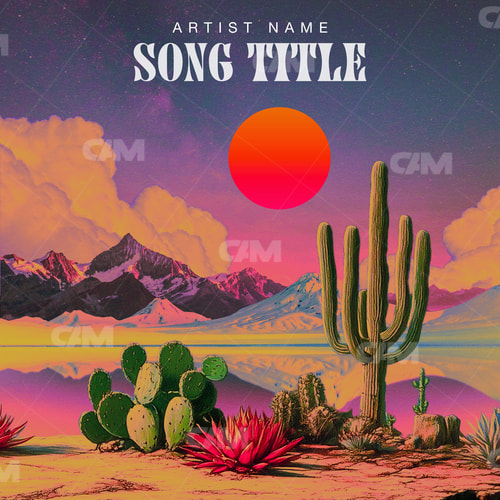 Trippy Desert Sunset