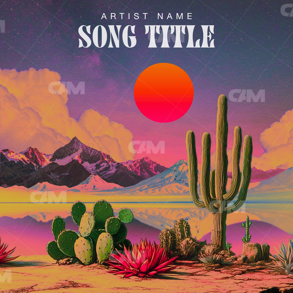 Trippy Desert Sunset