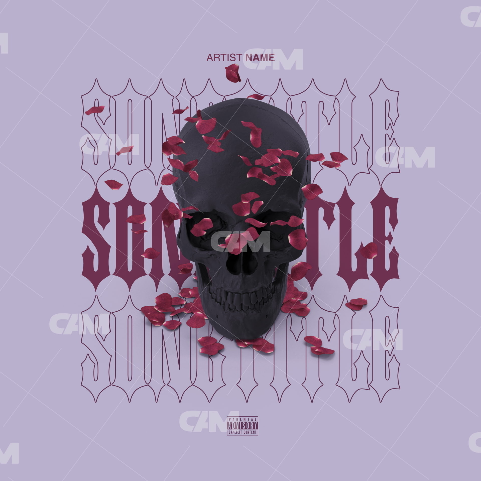 Roses On Skull - Cover Art Market