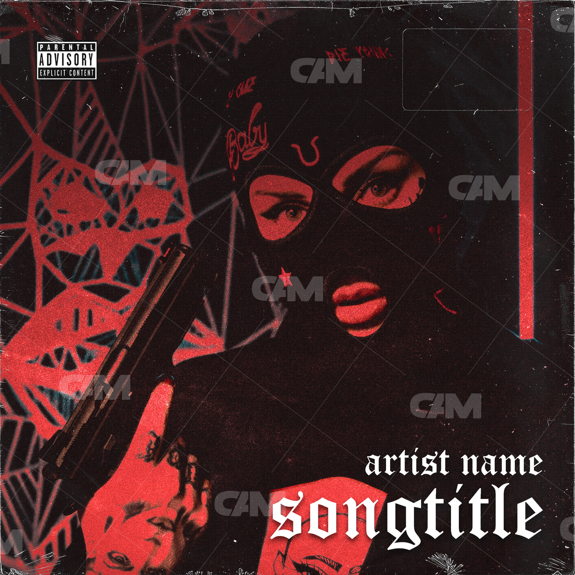 Gangsta Girl 1 Album Art | Woman With Gun & Rap Art - Cover Art Market