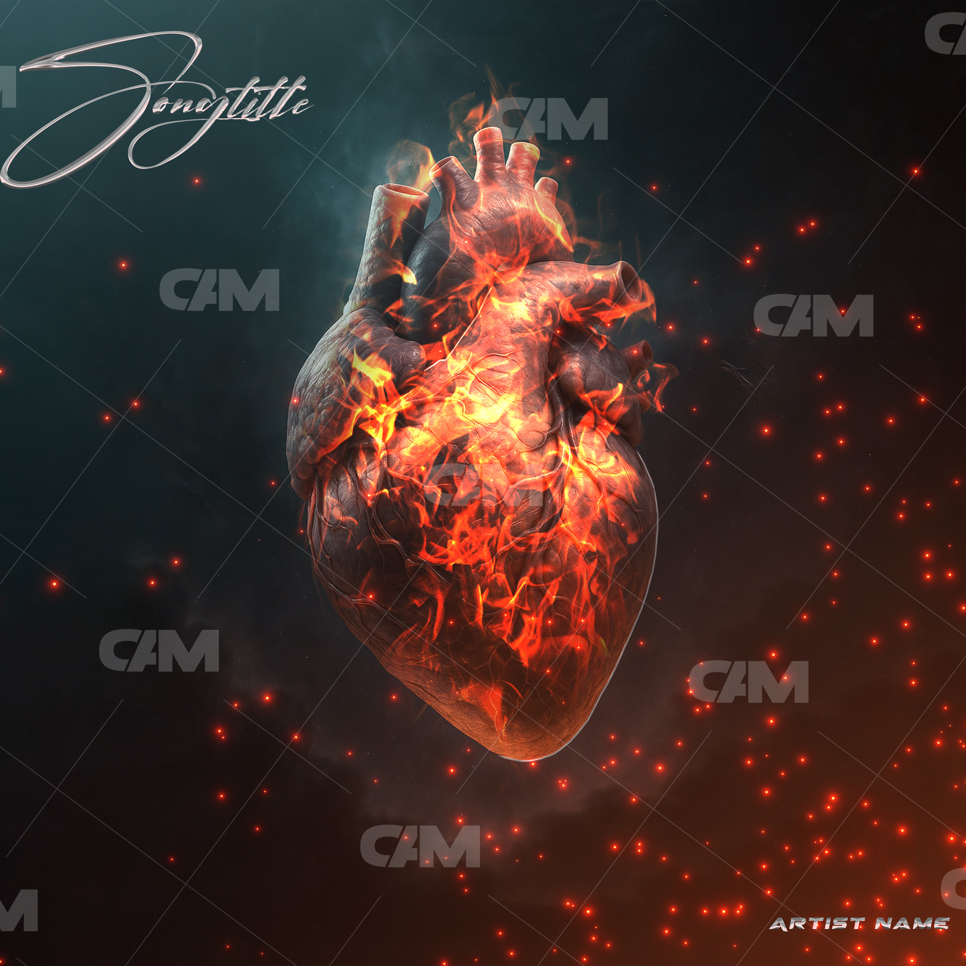 Heart On Fire - Cover Art Market