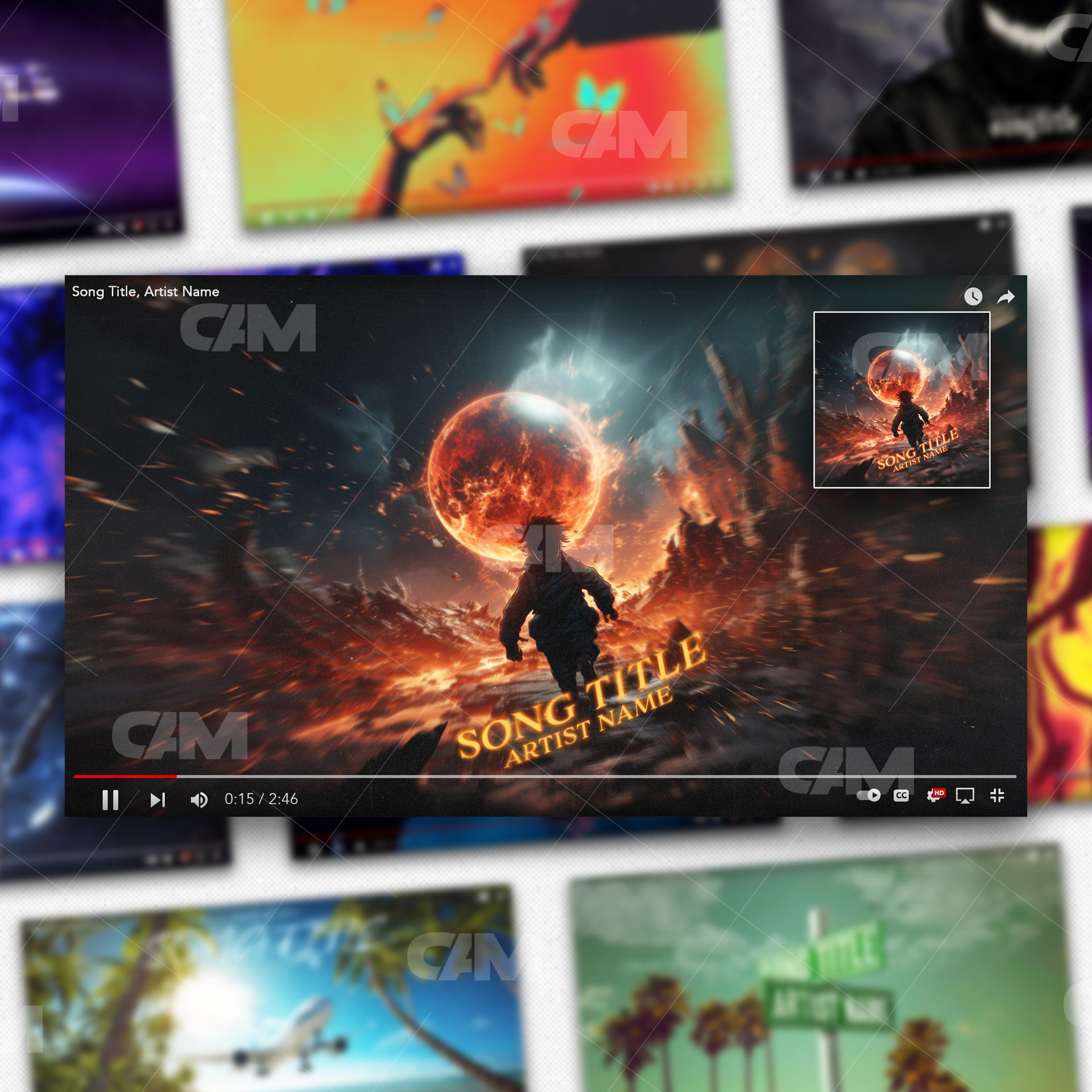 Youtube Splash Screen Based On Cover Cover Art Market